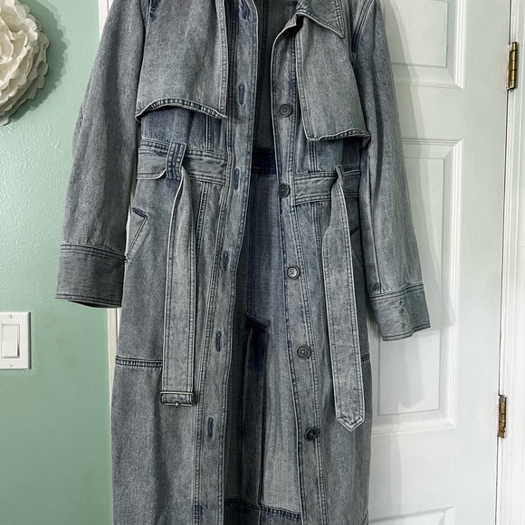 Coach Jackets & Blazers - Coach blue  Denim Trench Coat medium